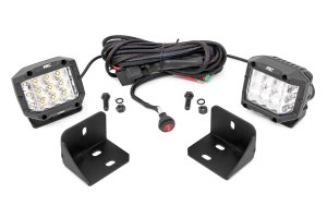 Can-Am Defender HD8 LED Light - Rear Cab Mount - Rough Country - Wide Angle - Chrome - '16-'18 Can-Am Defender HD8 LED Light - Rear Cab Mount - Rough Country - Wide Angle - Chrome - '16-'18